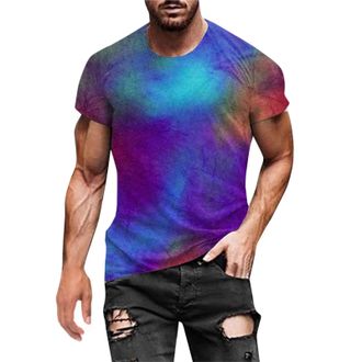 Generic Men Tie Dye T-Shirts UK Sale Clearance,Man Short Sleeve Crew Neck Tshirts Athletic Tops Oversized Gym Clothes Oversized Tees Baggy T Shirt Casual Tshi