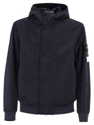 Stone Island Jacke mit Kapuze und wasser- und windabweisender Membran