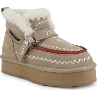 Vintage Havana Grand Faux Fur Lined Bootie in Taupe Suede at Nordstrom, Size 6.5