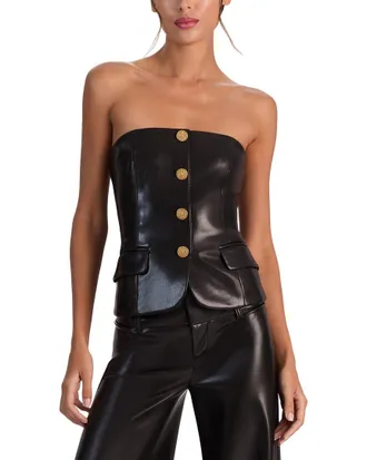Alice & Olivia Alice + Olivia Madison Blazer Bustier Top