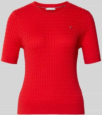 Tommy Hilfiger Slim Fit T-Shirt aus reiner Baumwolle in Rot, Gr&ouml;&szlig;e XL