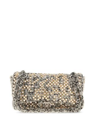 Chanel 2011 Timeless tweed cross body bag - women - Canvas - One Size - Grey