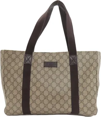 Gucci Brown Pvc Tote Bag (Pre-Owned)
