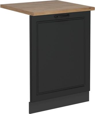 Vicco Panel Frontal Del Lavavajillas R-line, Antracita Casa De Campo, 60 Cm, Et Roble Vicco