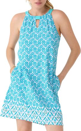 Cabana Life Womens Sleeveless Shift Dress, UPF 50+, Sun Protective Cover-Up, Nylon/Spandex, Rosemary Beach, M