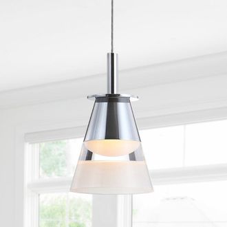 Jonathan Y Designs Alain 5 1-Light Adjustable Metal Integrated LED Pendant