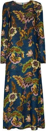 La DoubleJ Swingjurk met lange mouwen - Dames - Maxi kleedjes - Veelkleurig - XL - Kleedjes