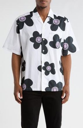 BOSS Eligino Camp Shirt in White at Nordstrom Rack, Size Xx-Large