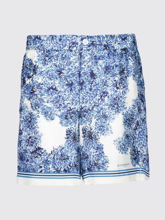 Givenchy Shorts in seta con stampa floreale e vita media