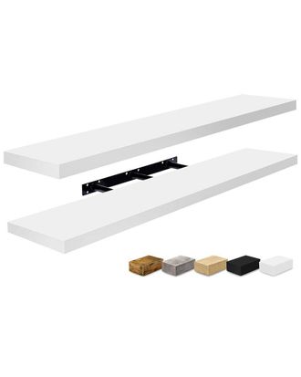 Sorbus Set Of 2 Extra-Large Floating Shelves