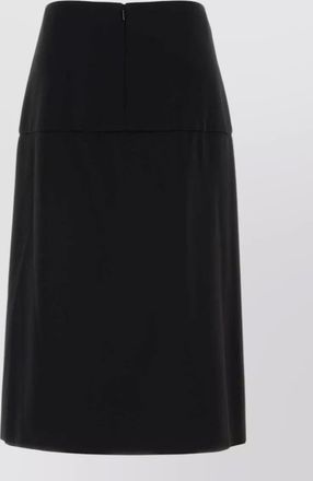 Jil Sander virgin wool straight skirt