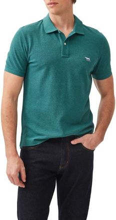 Rodd & Gunn Gunn Piqu&eacute; Sports Fit Cotton Polo in Jungle at Nordstrom, Size Xxx-Large