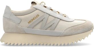 Moncler Pacey 2 Sneakers - Dames - Sneakers - Beige - 38 1/2 EU - Leer - Schoenen