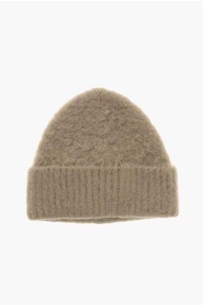 Acne Studios Wool-Blend Beanie KAMEO Solid-Color size One Size