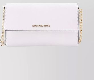Michael Kors monogrammed leather shoulder bag with adjustable strap