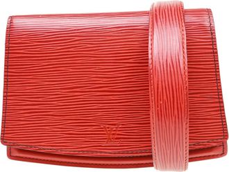 Louis Vuitton Tilsitt Bum Epi Leather Red Leather Handbag (Pre-Owned)