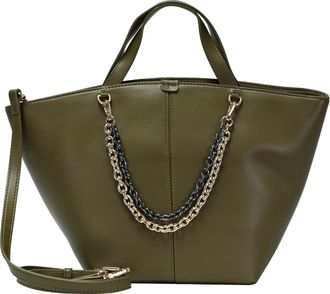 Seidenfelt Manufaktur Seidelt Womens Shopper LAINIO Handbag, khaki, M
