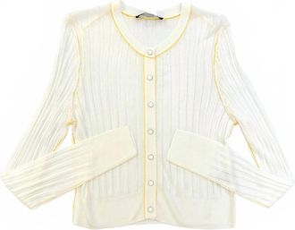 Toccin Womens Crosby Cardigan In White Multi