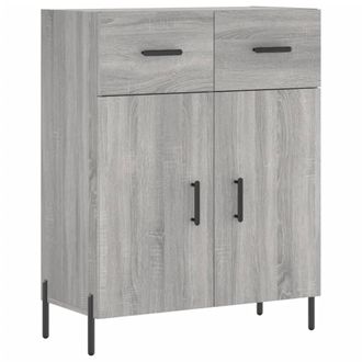 Berkfield Home Sideboard Grey Sonoma 69.5x34x90 cm Engineered Wood