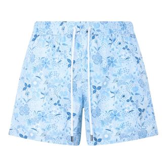 Fedeli Beachwear, male, Blue, Size: S Madeira Swim Shorts