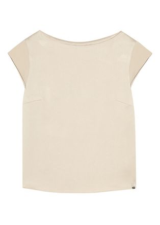 Herno Crepe de Chine top - Cream - 48 (UK16 / XL)