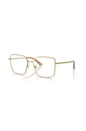 Jimmy Choo London 53mm Square optical glasses in Gold at Nordstrom