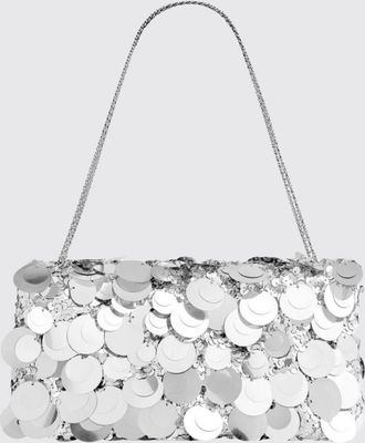 Paco Rabanne Borsa Sparkle Baguette Rabanne in tessuto con paillettes