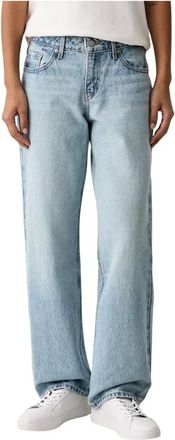 Levi's Vaqueros de tiro bajo rectos - Jeans - Mujer - Azul - W29 L29