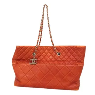 Chanel Pre-owned Tote Bags, female, Red, Size: ONE SIZE Pre-owned Vintage Tote Bag