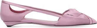 Prada Womens Pink Satin Ballerinas - Light Pink viscose - Size EU 41