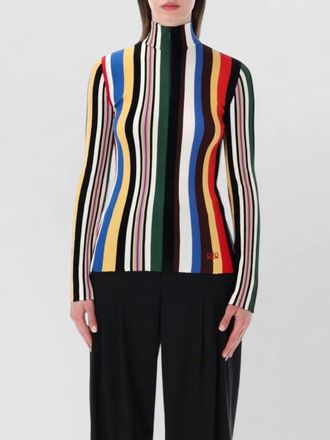 Loewe knit top slim fit stripe design