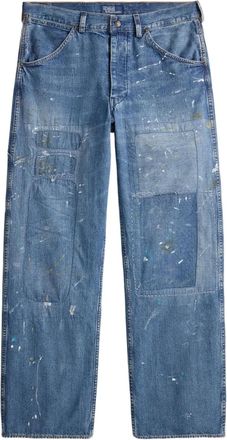 Polo Ralph Lauren Straight jeans met patchwork - Blauw
