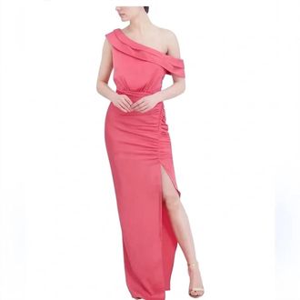 Bcbgmaxazria One Shoulder Dress In Coral