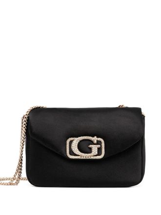 Guess Co mini Prue logo-embellished shoulder bag - women - Polyester - One Size - Black