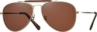 Eyevan 7285 Astro G Mens Sunglasses Gold Size 57