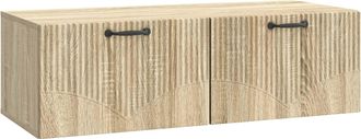 vidaXL Mueble Para Tv De Pared Roble Sonoma 98 X 41 X 30 Cm Vidaxl