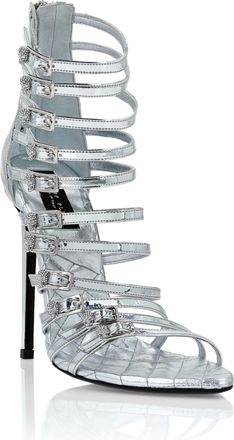 Philipp Plein Sandalen Hoge Hakken Skull