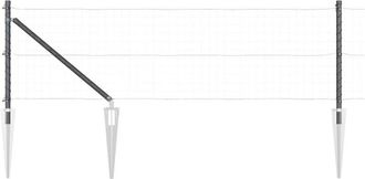 vidaXL Vidaxl - Fence Post 26 pcs Silver 3.2 x 3.2 x 100 cm Steel