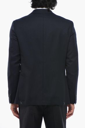 Corneliani CC COLLECTION Blazer in Lana Vergine con Tasche a Toppa Corneliani