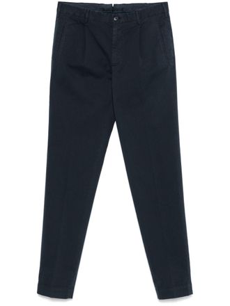 Incotex tapered trousers - men - Cotton/Elastane - 48 - Blue