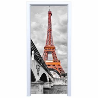 OEM Adhesivo De Tela Para Puerta Con La Torre Eiffel De Par&iacute;s 486pd