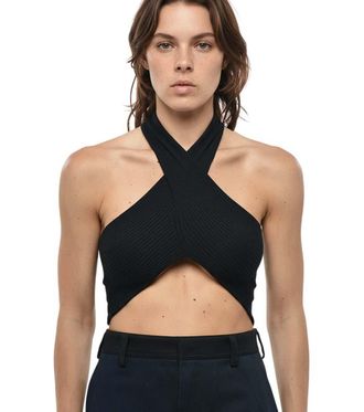 Stella McCartney Black Halter Neck Top