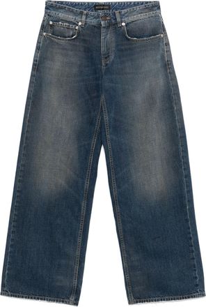 Balenciaga Logo-Patch Jeans - Womens - Cotton/Polyester