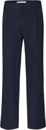 Sams&oslash;e & Sams&oslash;e Valentin Pleated Trousers - Trousers - Hombre - Azul - 2XL