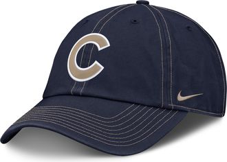 Nike Chicago Cubs Club Nike Mens MLB Adjustable Hat in Blue | NB0141SEJ-L9H
