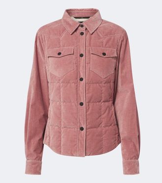 Moncler Chaqueta de plumas Nangy de pana de algod&oacute;n