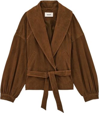 BA&SH Belted Shawl-collar Coat