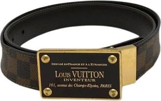 Louis Vuitton Pre-owned Belts, male, Brown, Size: ONE SIZE Pre-owned Damier Belt