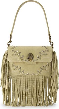 Kurt Geiger Oxford Fringe Schoudertas - Dames - Schoudertassen - Beige - ONE Size - Leer - Tassen