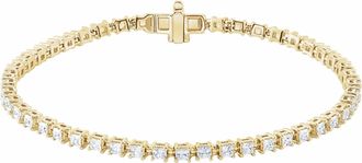 Diamond2Deal 14k Yellow Gold 2 1/2 CTW Lab-Grown Diamond Line Bracelet 7